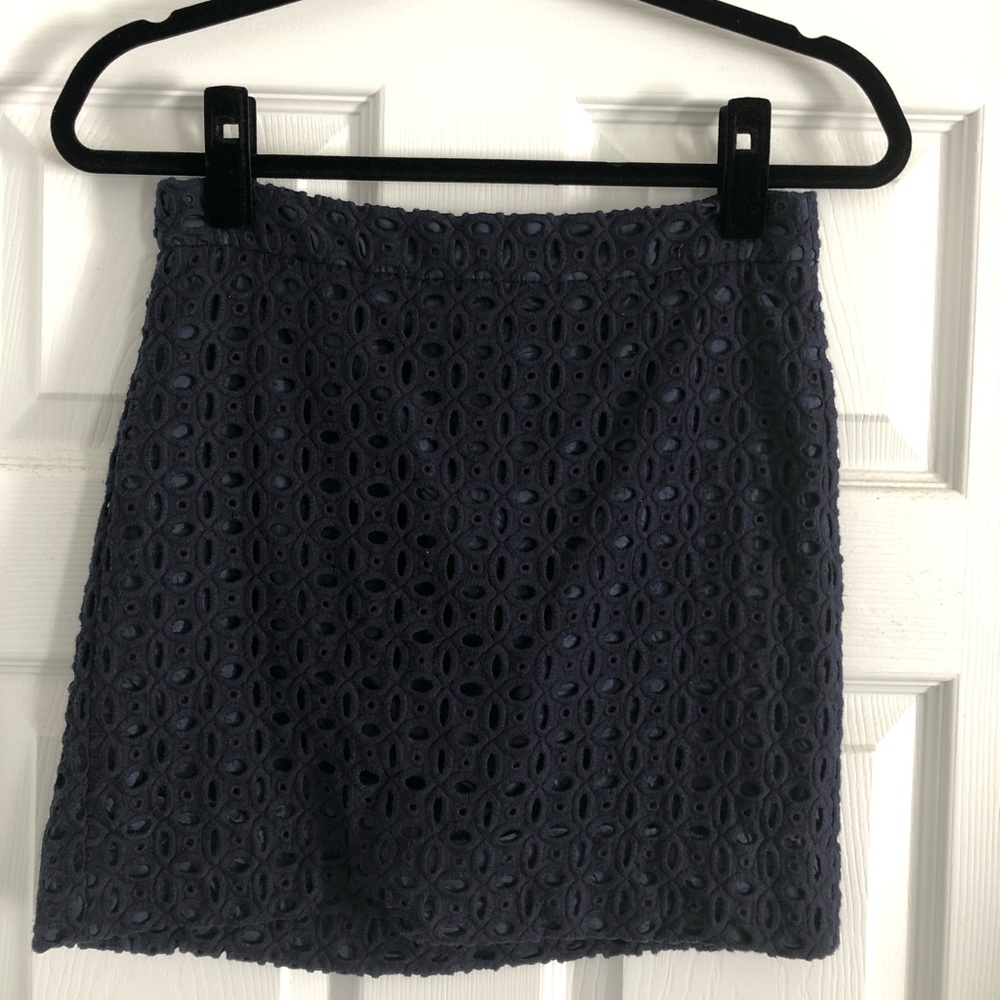 Navy blue J. Crew skirt